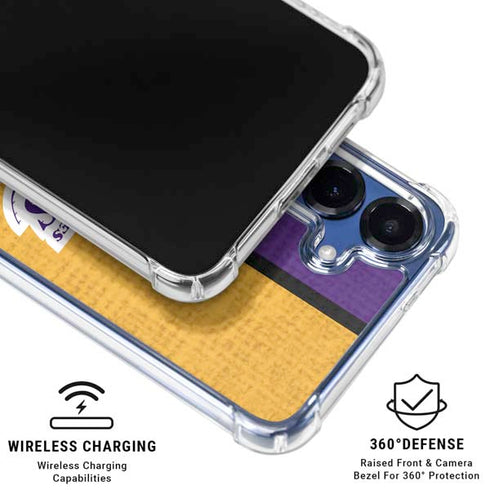 NBA Los Angeles Lakers Canvas Galaxy S25 Clear Case